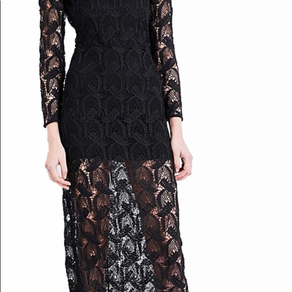 NEW, Black midi Maje dress - Picture 2 of 8